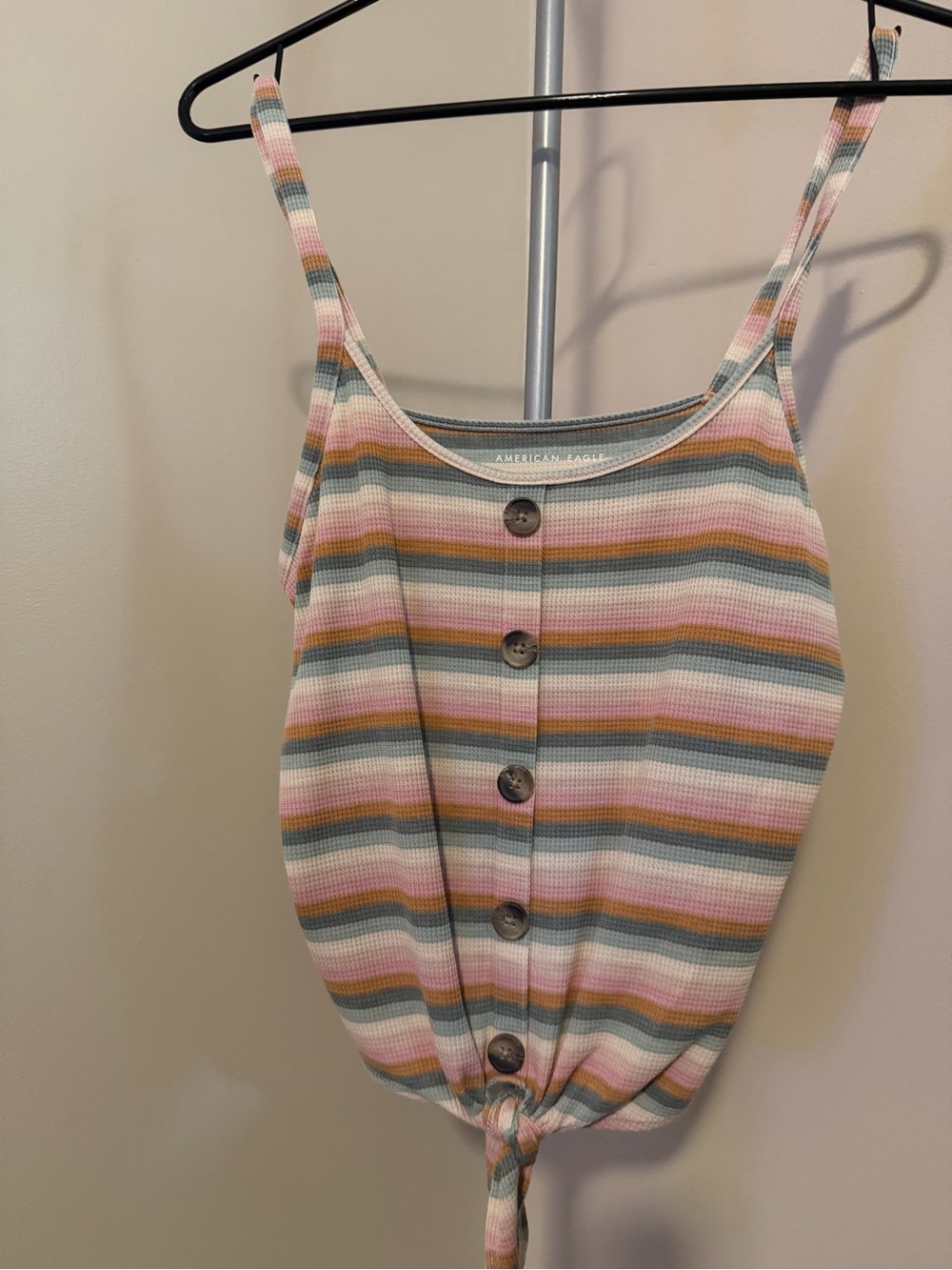 AE Muted Striped Tank Top